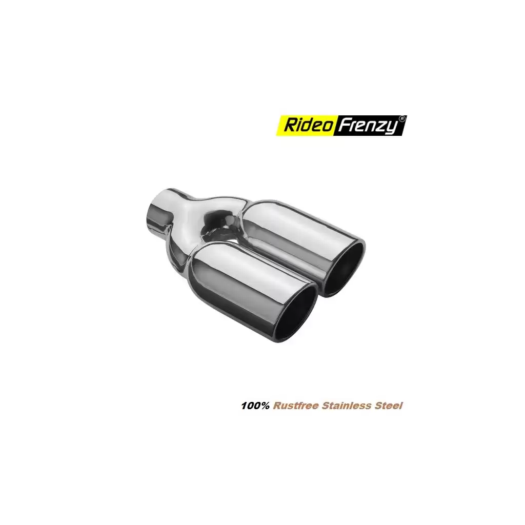 Big Twin Round Chrome Heavy Duty Exhaust Muffler Pipe Tip