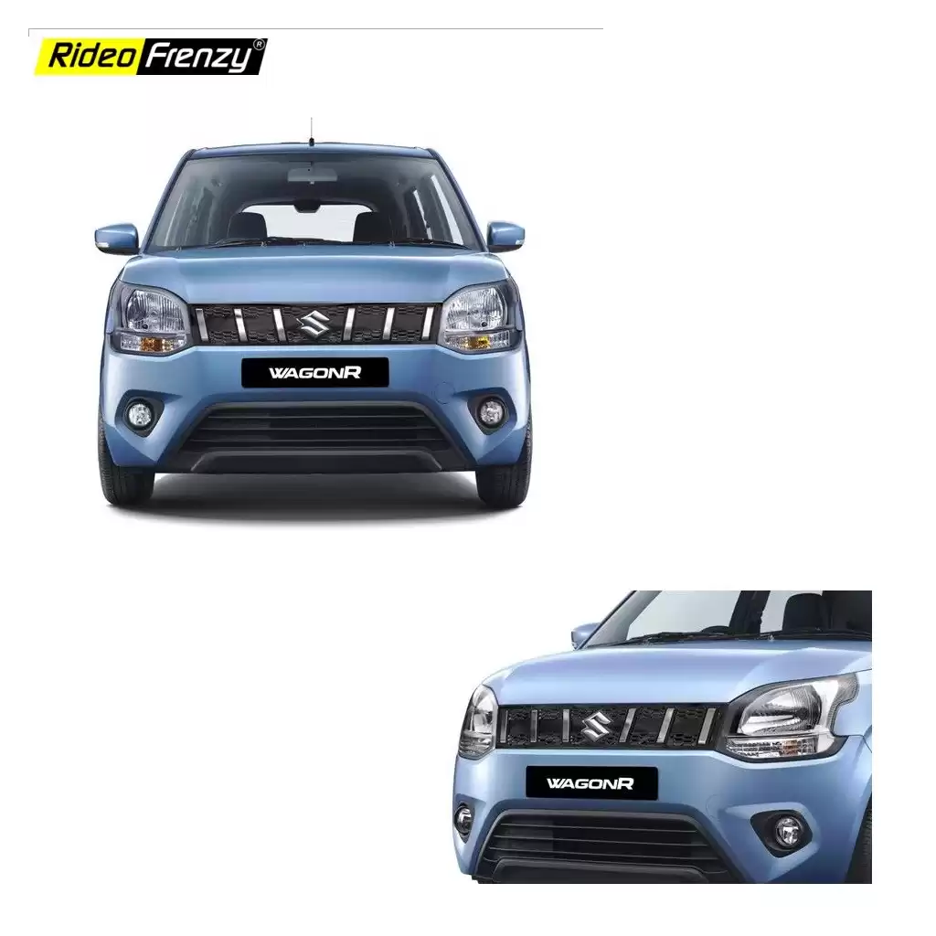Maruti WagonR 2019 Customized Grill | Imported | ABS Moulded | Custom Fit | Black Color