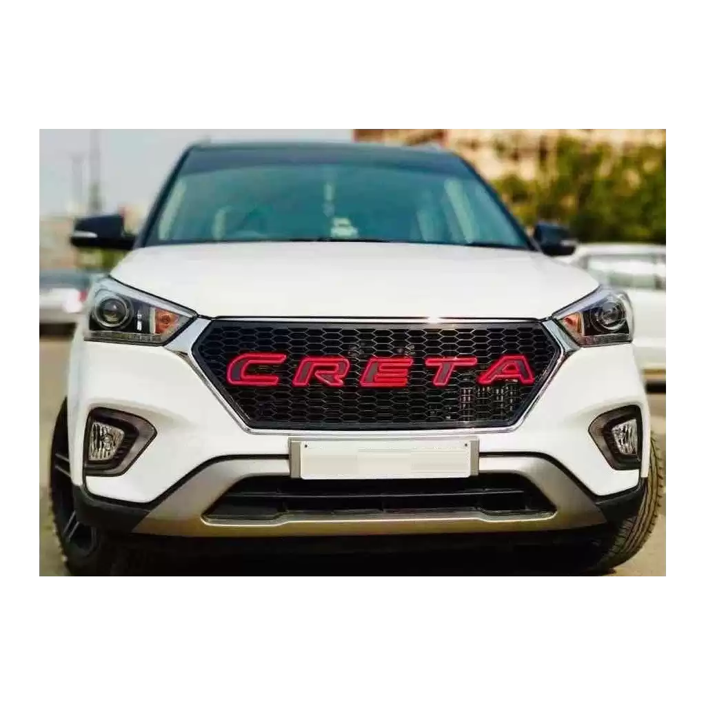 Hyundai Creta Modified Front grill (Imported quality ABS Plastic) Red