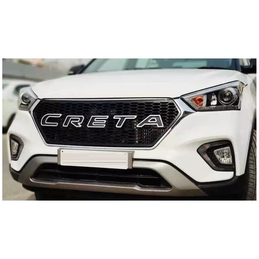 Hyundai Creta Modified Front grill (Imported quality ABS Plastic) Black