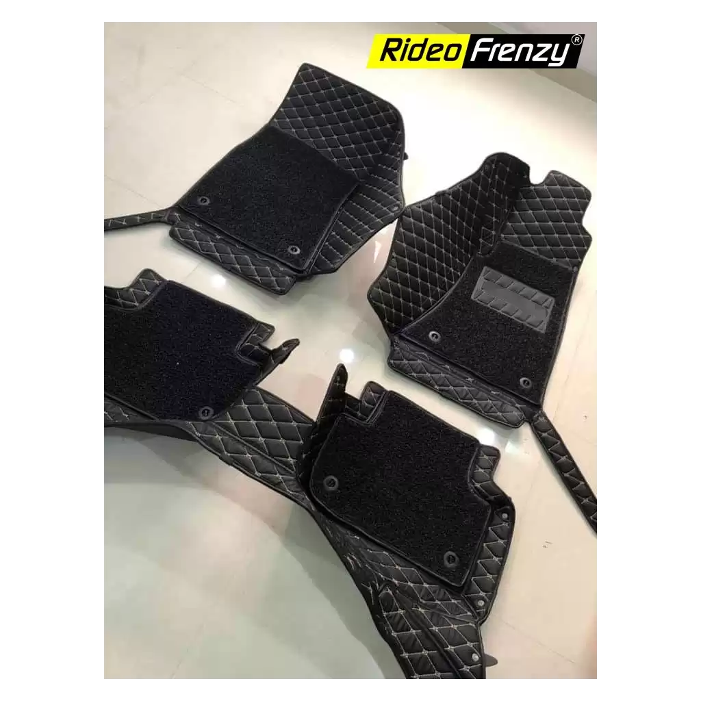 Buy Maruti Ignis Leather Floor Mats | Full Coverage | Anti Slip Velcro Sticky Back