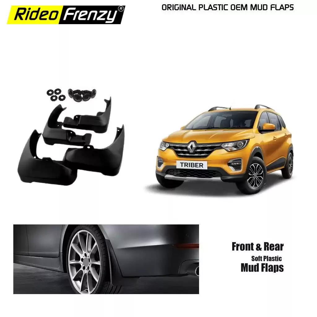 Buy Renault Triber Mud Flaps | ABS Plastic | Original OE Type Fitting online India