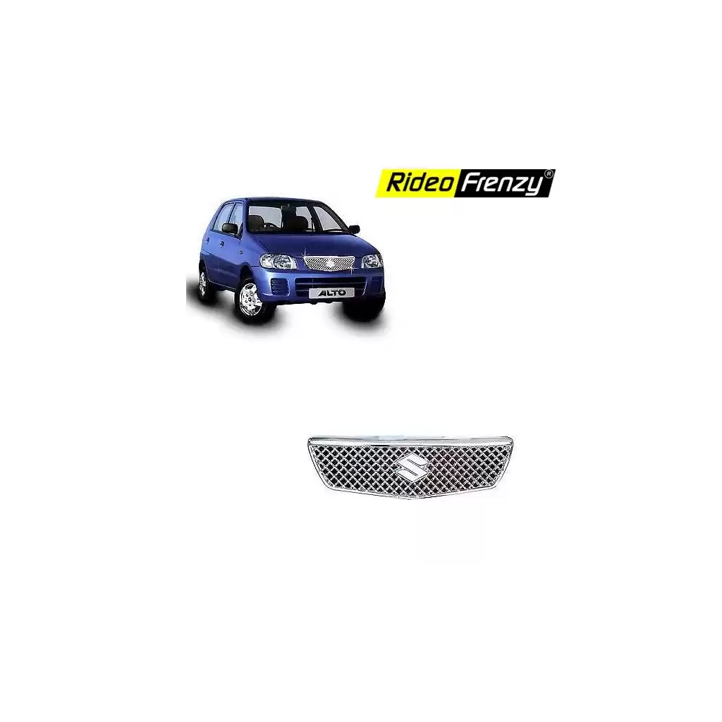Buy Maruti Suzuki Alto Chrome Plated Front Grill |High Quality ABS Plastic | Old Model