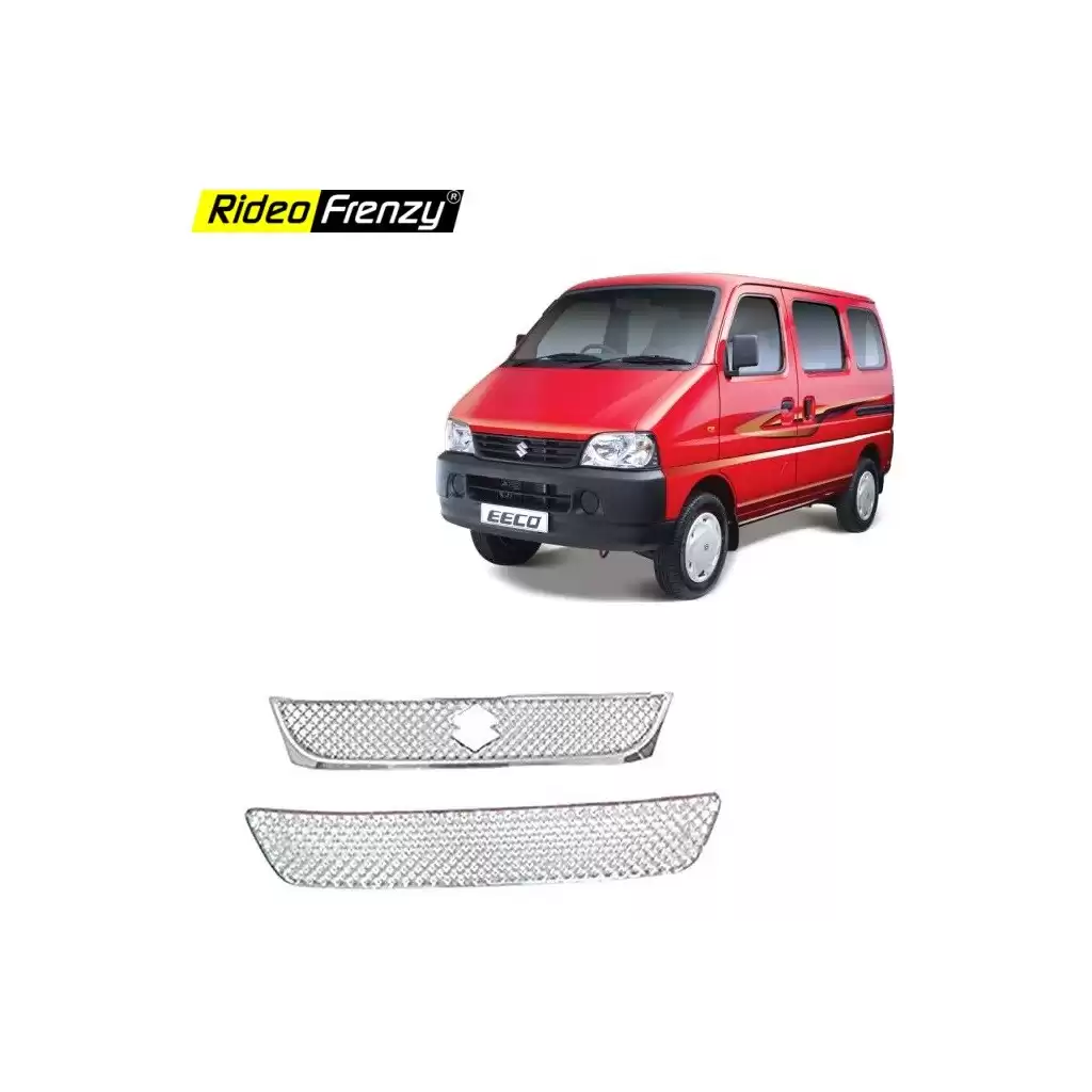 Buy Maruti Eeco Front Chrome Grill Covers | Upper+Lower |High Quality Chrome Plating