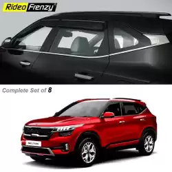 Kia Seltos Lower Window Garnish | Stainless Steel