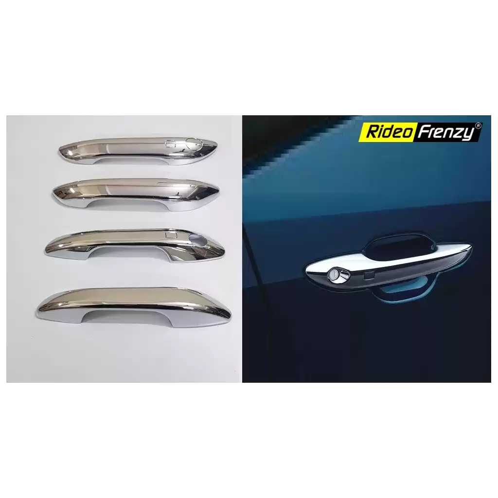 Buy Hyundai Aura Door Chrome Handle Covers Garnish | Premium Quality Chrome Plating