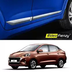 Buy Hyundai Aura Chrome Side Beading | Triple Layer Chrome Coating | ABS Plastic