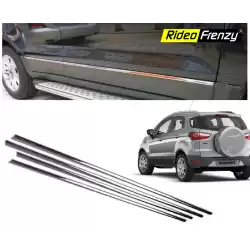 Ford Ecosport Chrome Stainless Steel Side Beading | Triple Layer Chrome Coating