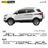 Buy Ford Ecosport Body Graphics Stickers | Black & Grey | Complete Set | Original OEM Type