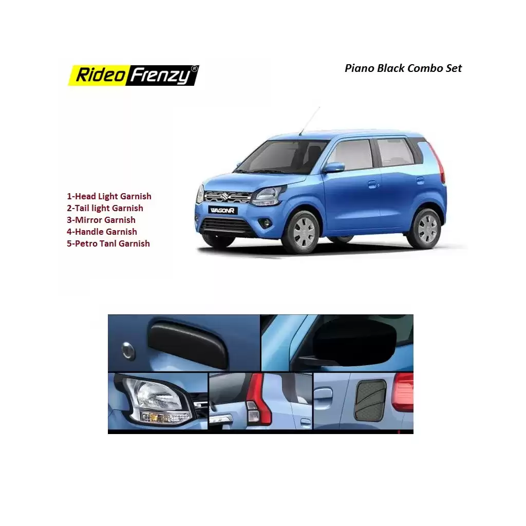 Buy New Maruti WagonR 2019 | 2020 Chrome Combo Garnish Set 5 | Triple Layered Chrome Plating