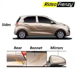 Buy Hyundai Santro 2018-2020 Full Body Graphics Stickers | Complete Set | Original OEM Type