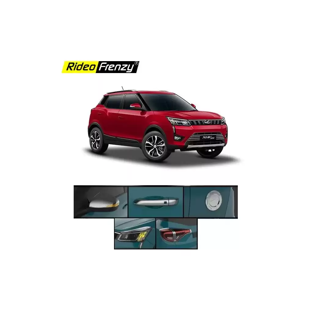 Buy Mahindra XUV300 Chrome Combo Garnish Set of 5 | Triple Layer Chrome Plating