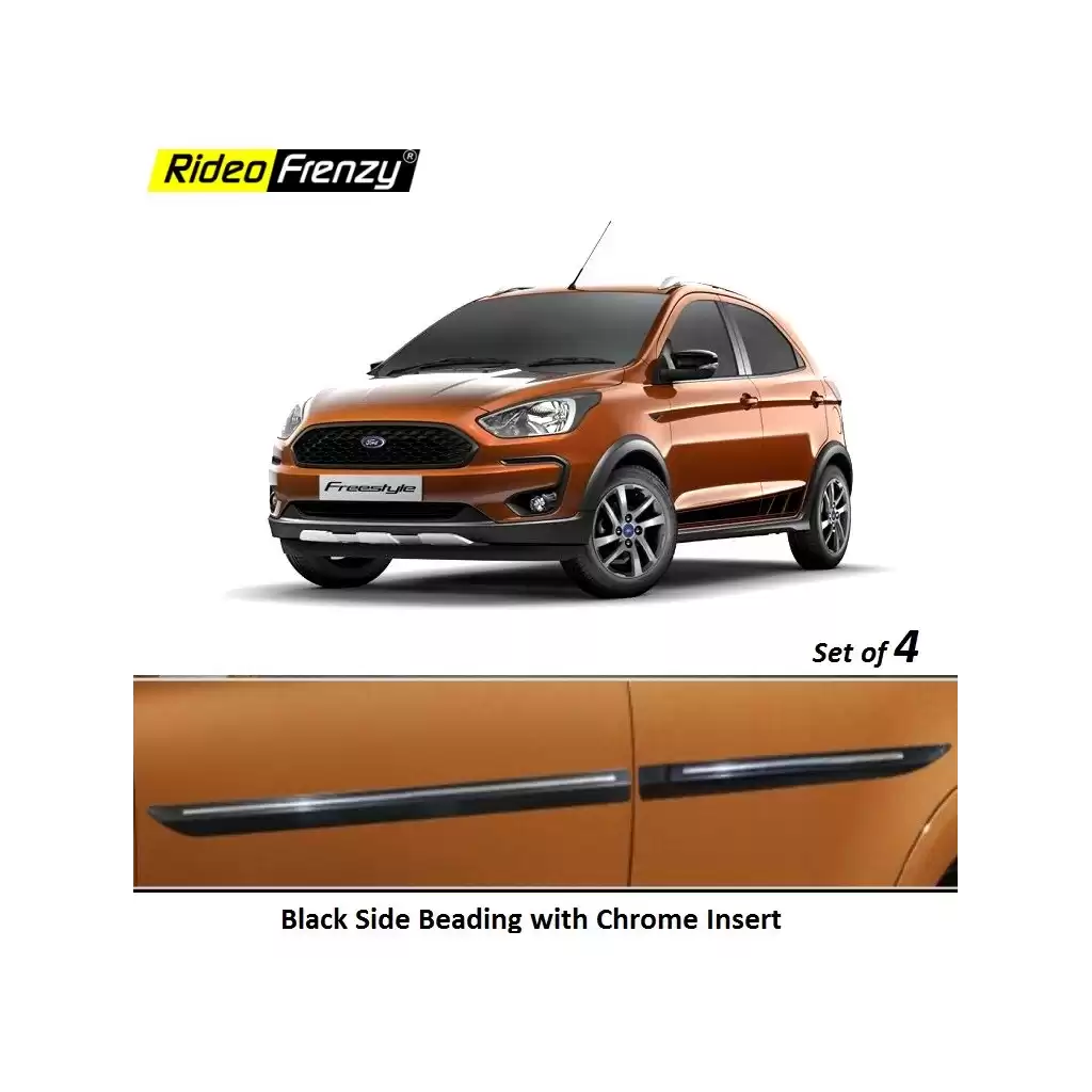 Buy Ford Freestyle Black Side Beading with Chrome Insert | Original OE Type