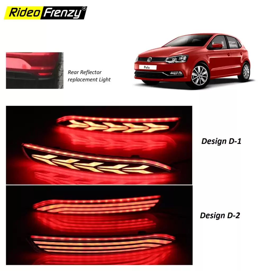 Buy Volkswagen Polo Back Bumper Reflector LED Brake DRL Light Buy Volkswagen Polo Back Bumper Reflector LED Brake DRL Light