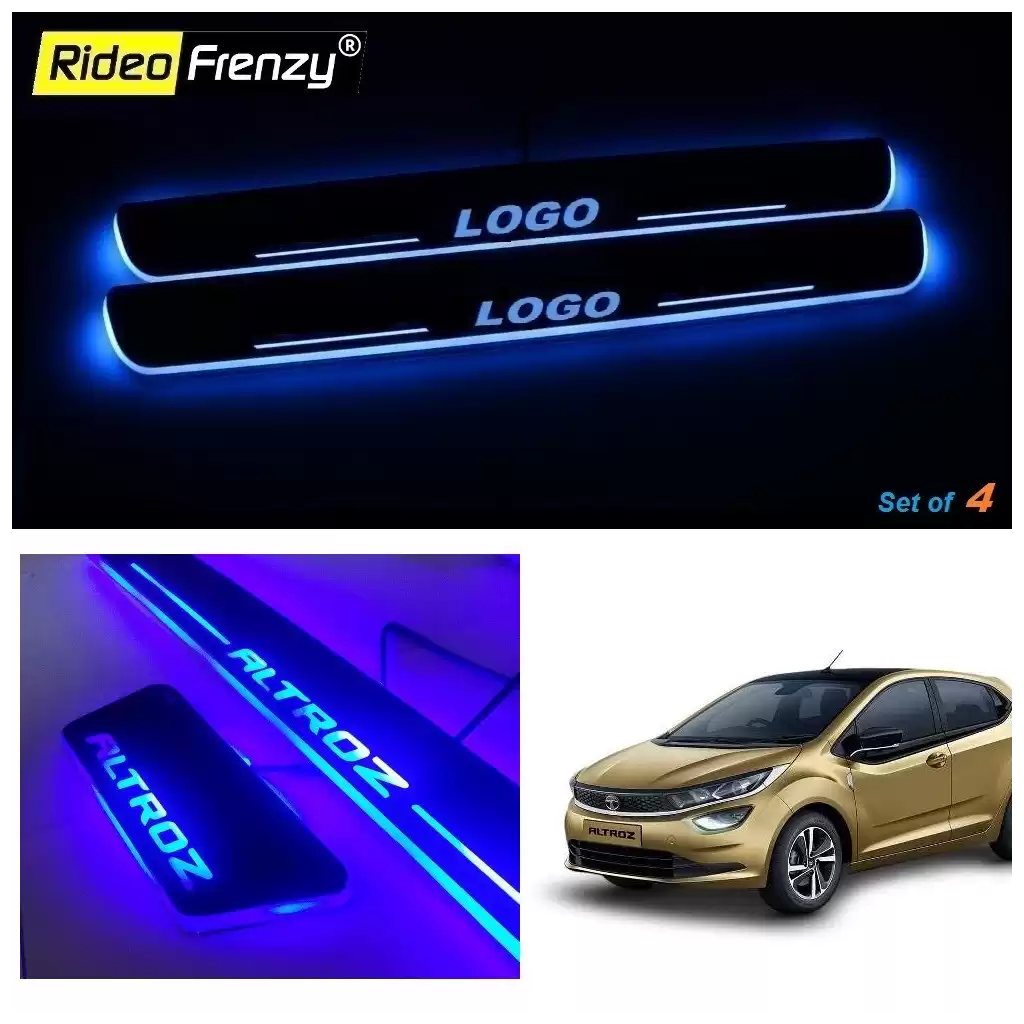 Buy Tata Altroz 3D Power LED Illuminated Sill/Scuff Plates | Anti-Rust Running Protection