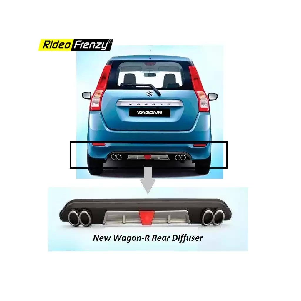 Buy Sporty Bumper Skirt Diffuser for Maruti Wagon R 2019 | 2020