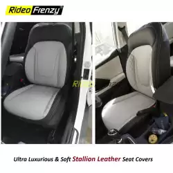 Buy Hyundai Creta 2020 Stallion Leather Seat Covers | Skin Fit Tailor Made Stitching | 14mm Evlon Foam