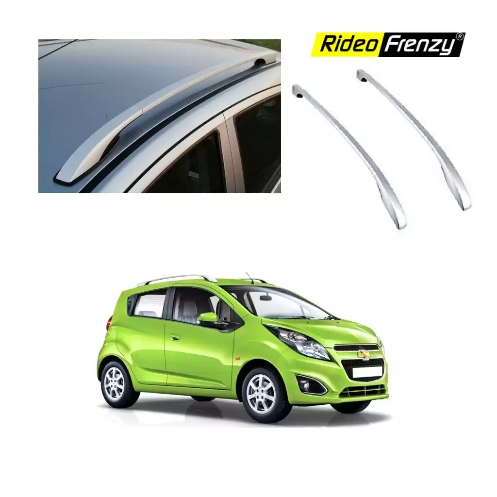 Buy Chevrolet Beat Original OE type Roof Rails | Drill Free | Silver | ABS Plastic