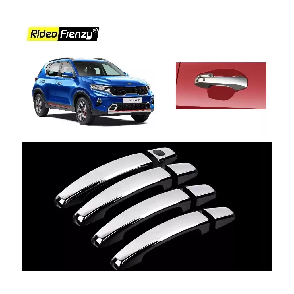 Buy Kia Sonet Door Chrome Handle Covers | Imported Quality Rustfree