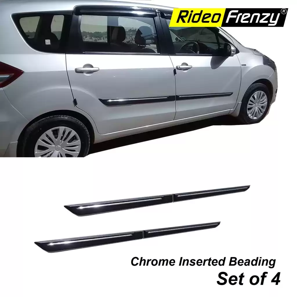 Buy Original OEM Maruti Ertiga Black Chrome Side beading at low prices-RideoFrenzy