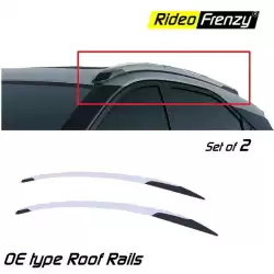 Buy Tata NEXON Facelift 2020 | 2021 Original OEM Type Roof Rails | ABS Plastic with 3M Tape