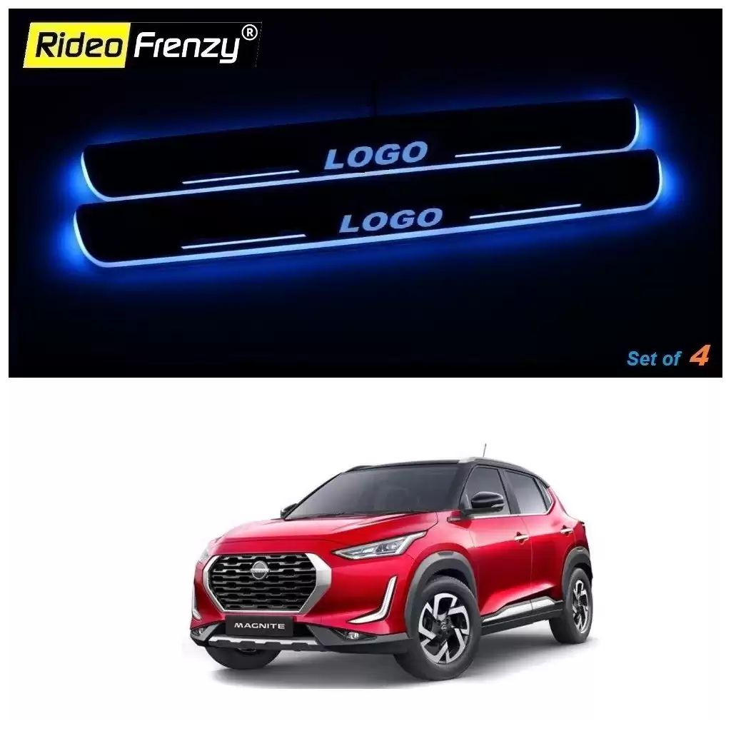 Buy Nissan Magnite 3D Power LED Illuminated Sill/Scuff Plates | Illuminated Scuff Plates for Nissan Magnite