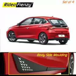 Buy Hyundai Elite i20 2020 Matt Black Body Side Moulding (Beading) | Original OE type