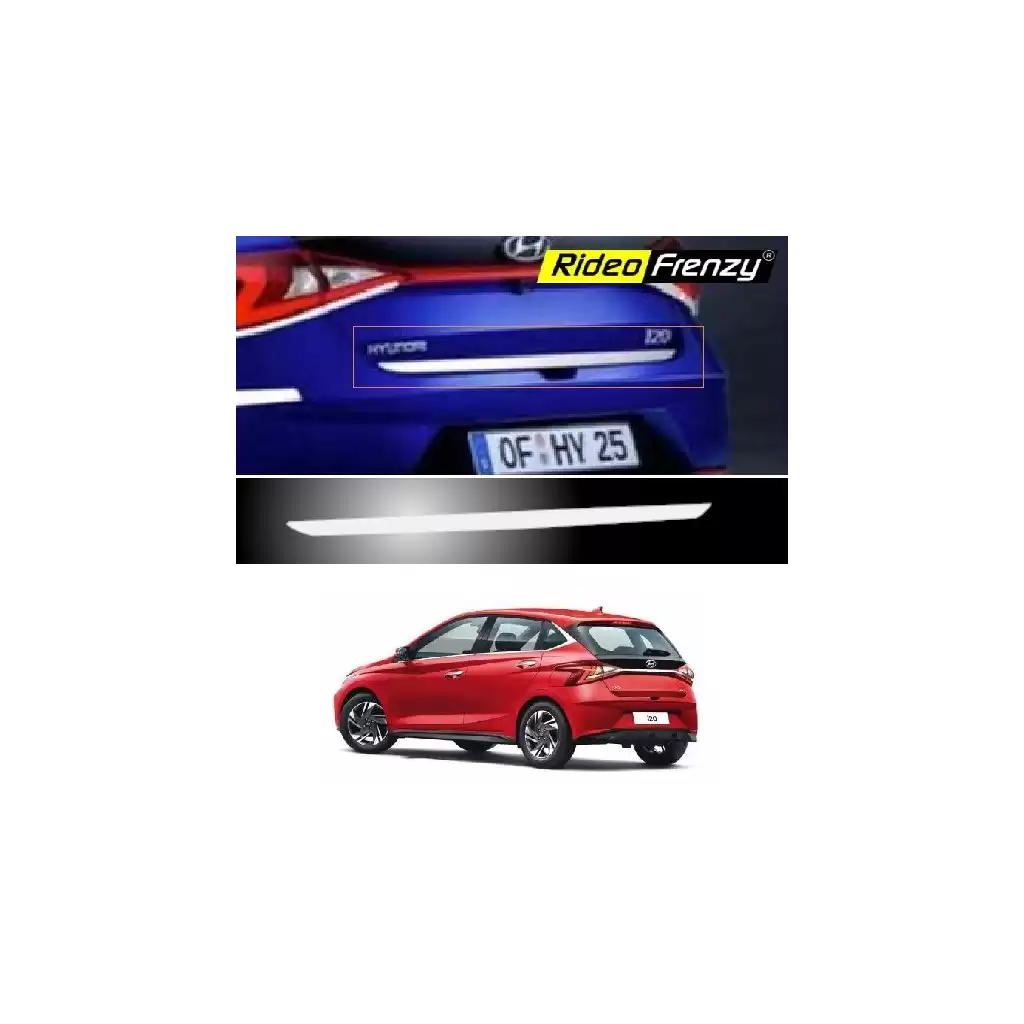 Buy Hyundai New Elite i20 2020 Chrome Dickey Garnish | Stainless Steel