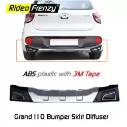 Buy Hyundai Grand i10 Sporty Bumper Skirt Diffuser | Imported ABS Plastic