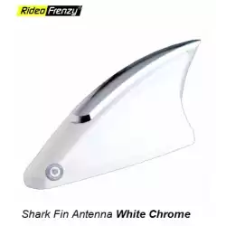 Buy Premium Quality White-Chrome Shark Fin Antenna online India