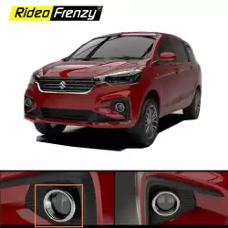 Buy New Suzuki Ertiga 2018 | 2019 | 2020+ Chrome Fog Lamp Garnish Covers | Triple Layered Chrome Plating