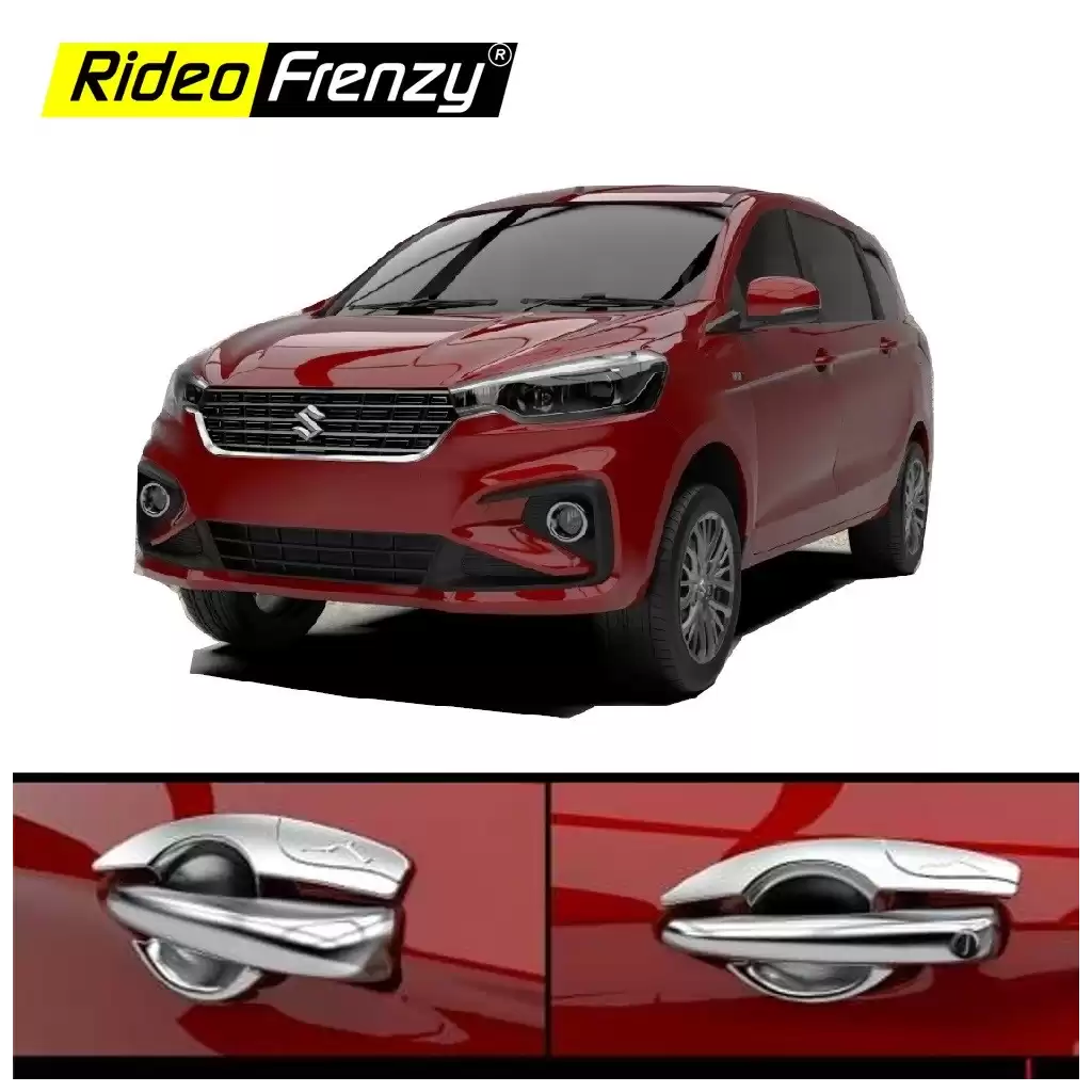 Buy New Suzuki Ertiga 2018 | 2019 | 2020+ Chrome Handle Garnish Covers with Bowl | Triple Chrome Plating