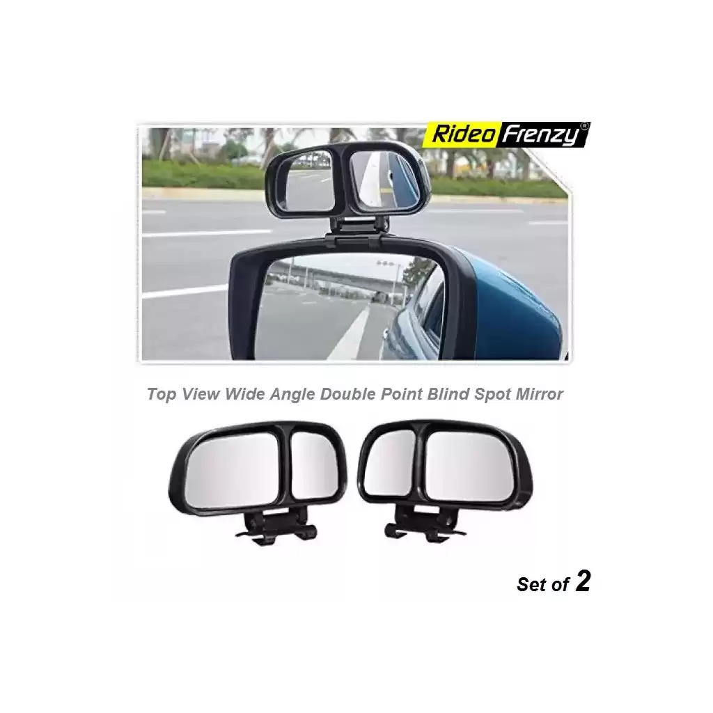 Buy Top View Wide Angle Double Point Blind Spot Mirror | Original 3R