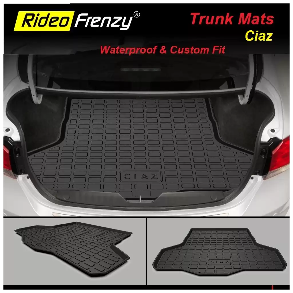 Buy Maruti Ciaz Rubber PVC Cargo Trunk/Boot/Dicky Mats | Heavy Duty Perfect Fit