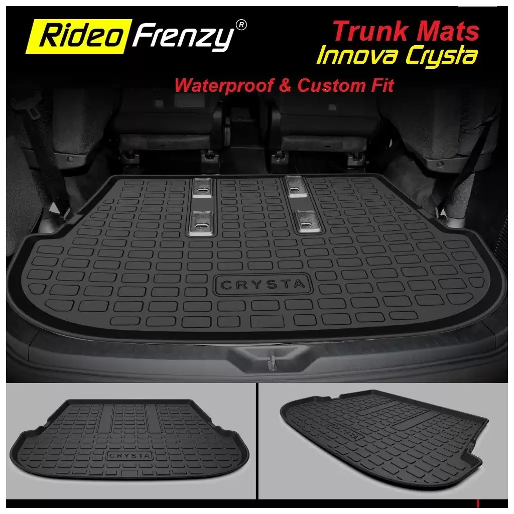 Buy Innova Crysta Rubber PVC Cargo Trunk/Boot/Dicky Mats | Heavy Duty Perfect Fit
