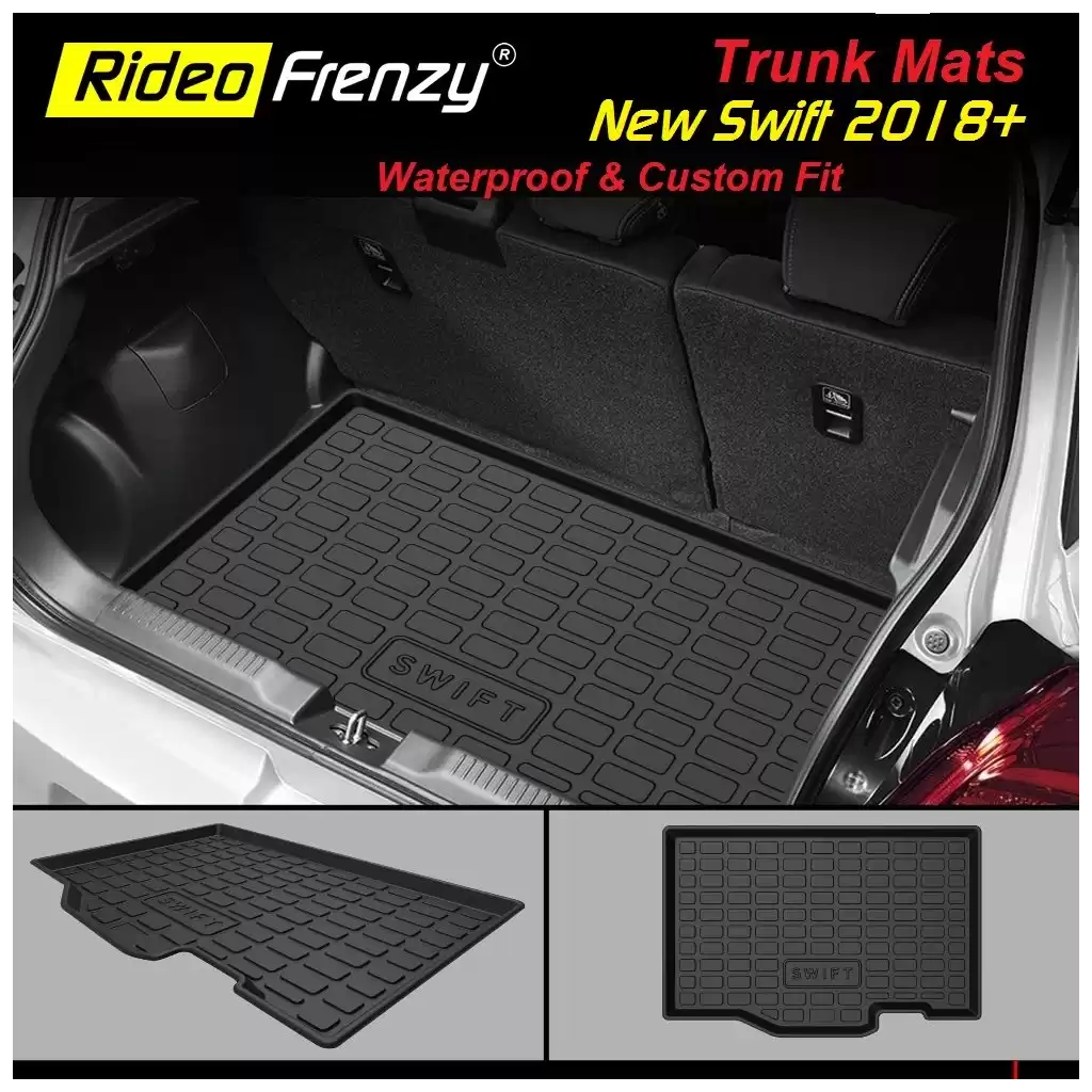 Buy Maruti New Swift 2018 | 2019 | 2020+ Rubber PVC Cargo Trunk/Boot/Dicky Mats | Heavy Duty Perfect Fit