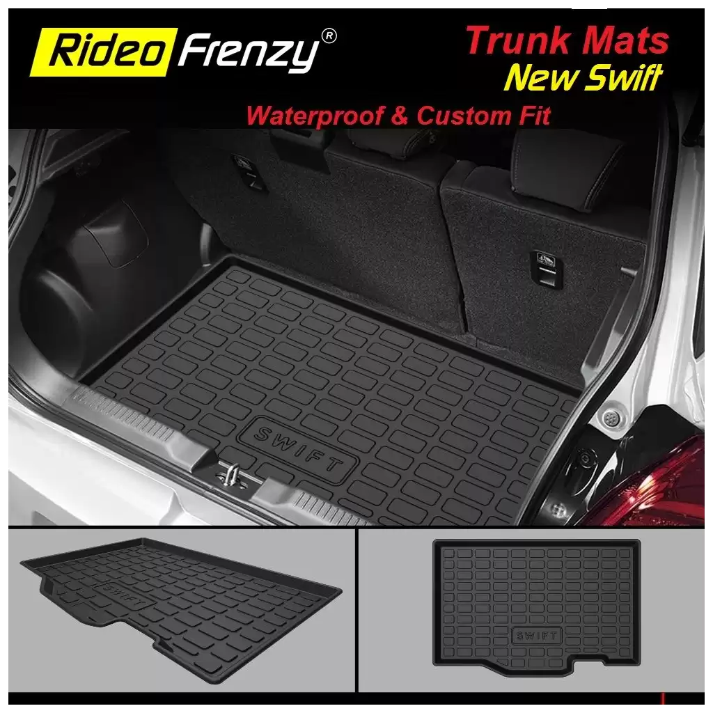 Buy Maruti New Swift Rubber PVC Cargo Trunk/Boot/Dicky Mats | Heavy Duty Perfect Fit