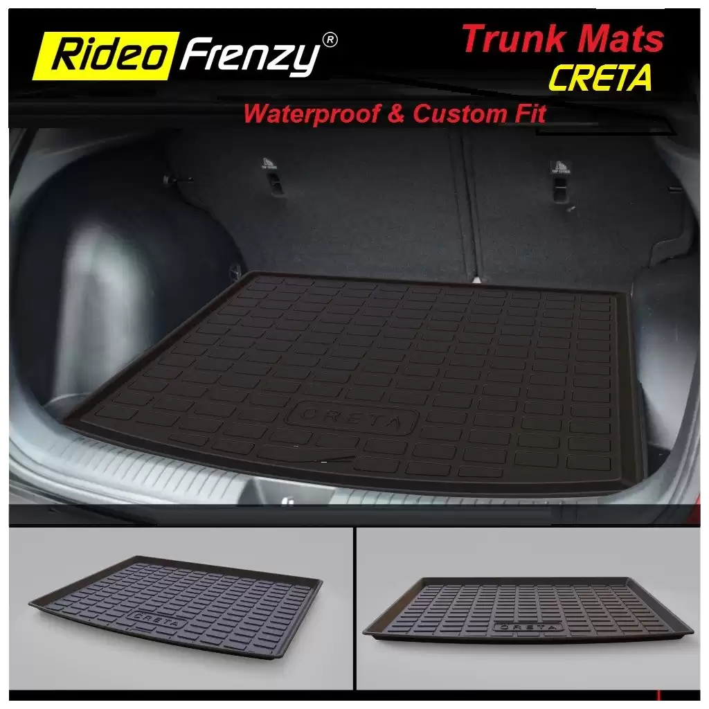 Buy Hyundai Creta Rubber PVC Cargo Trunk/Boot/Dicky Mats | Heavy Duty Perfect Fit
