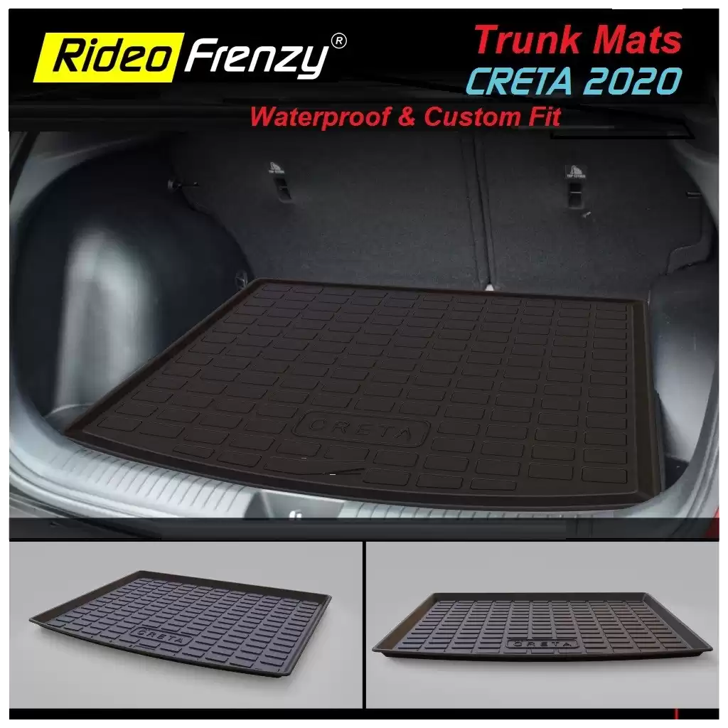 Buy Hyundai Creta 2020 Rubber PVC Cargo Trunk/Boot/Dicky Mats | Heavy Duty Perfect Fit