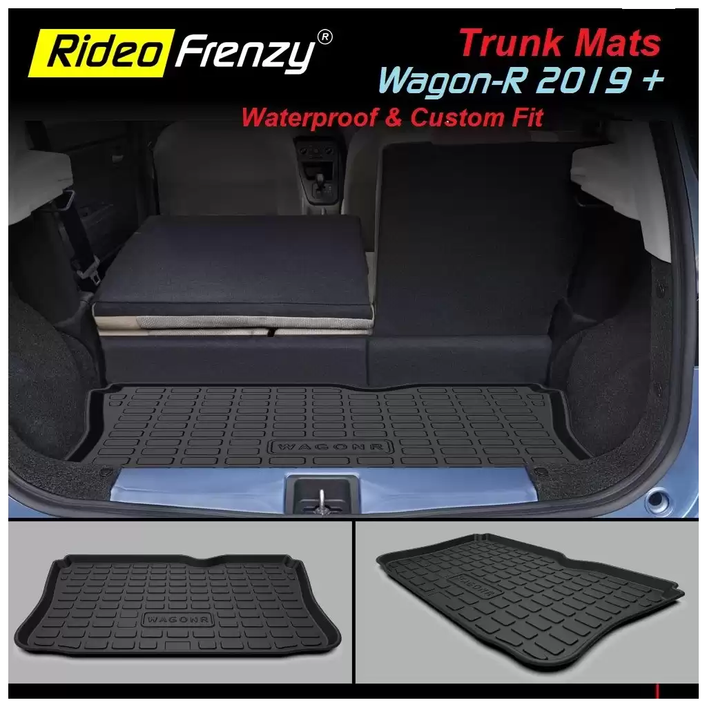 Buy Maruti New WagonR 2019+ Rubber PVC Cargo Trunk/Boot/Dicky Mats | Heavy Duty Perfect Fit