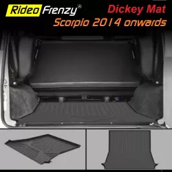 Buy Mahindra Scorpio 2014 Onwards Rubber PVC Cargo Trunk/Boot/Dicky Mats | Heavy Duty Perfect Fit
