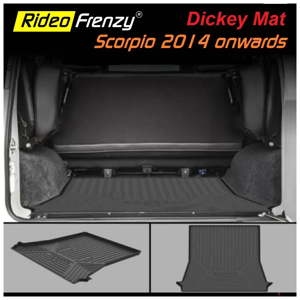 Buy Mahindra Scorpio 2014 Onwards Rubber PVC Cargo Trunk/Boot/Dicky Mats | Heavy Duty Perfect Fit Buy Mahindra Scorpio 2014 Onwards Rubber PVC Cargo Trunk/Boot/Dicky Mats | Heavy Duty Perfect Fit