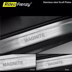 Buy Nissan Magnite Stainless Steel Door Scuff Sill Plates | Protect Car from Rusting & Scratches