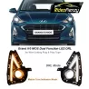 Buy Grand i10 NIOS Chromeline Dual Function LED DRL Day Time Running Lights | Matrix Type Turn Indicator Signal