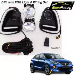 Buy Maruti Baleno | Glanza Dual Function LED DRL Day Time Running Lights with Fog Lamps | Matrix Type Turn Indicator Signal