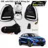 Buy Maruti Baleno | Glanza Dual Function LED DRL Day Time Running Lights with Fog Lamps | Matrix Type Turn Indicator Signal