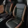 Buy RideoFrenzy Luxury Nappa Leather Car Seat Covers | Skin Fit Tailor Made | Buket Black and Choco | 20mm Evlon Foam