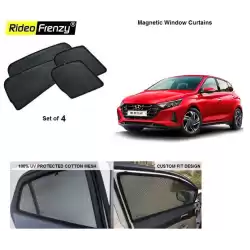 Buy Hyundai New i20 2020 onwards Magnetic Window Sunshades | 90% Heat Isolation