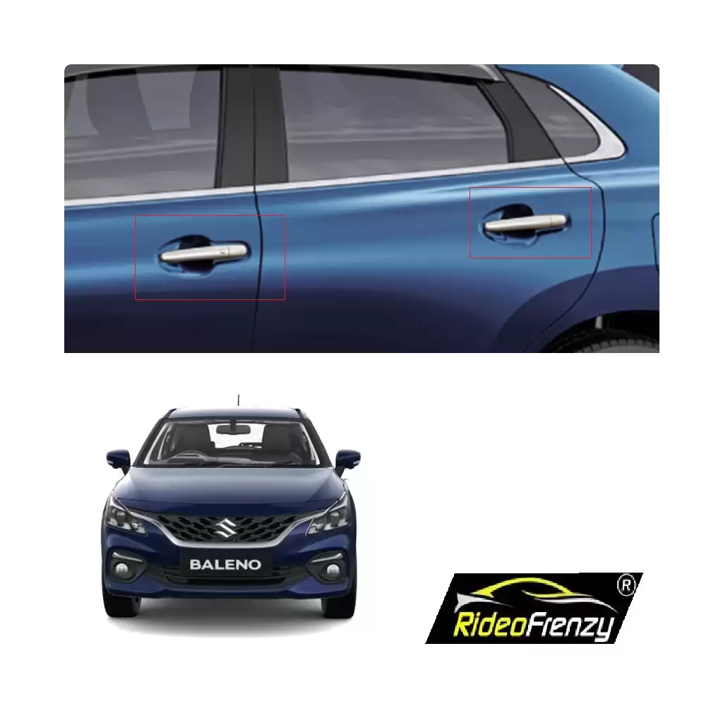 Buy New Maruti Baleno 2022 Door Chrome Catch/Handle Covers Garnish | Original OE Fitting | Triple Chrome Plating