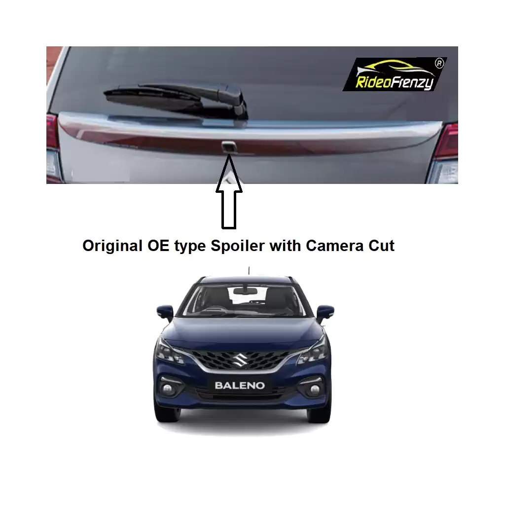 Buy New Baleno 2022 Chrome Dickey Spoiler with Camera Hole | Original OEM Type